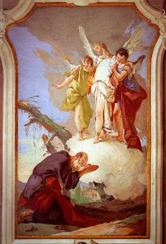 Giovanni Battista Tiepolo : The Three Angels Appearing to Abraham